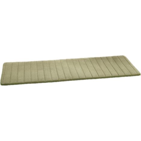 Tapis de Salle de Bains Tapis de Bain antidérapant en Mousse à mémoire de Forme pour Salle de Bain, Microfibre (Vert,50x120cm) (1/3)