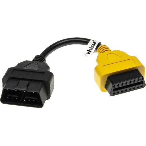 vhbw adattatore OBD2 OBD1 a 16 pin a OBD2 compatibile con Alfa Romeo Giulietta, MiTo auto - 20 cm