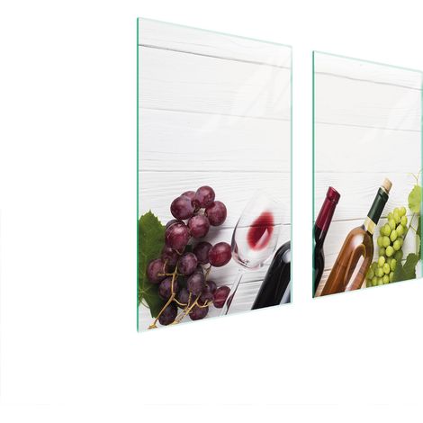 PLAQUE DE PROTECTION EN VERRE POUR POÊLE 75x52 WINE (1/5)