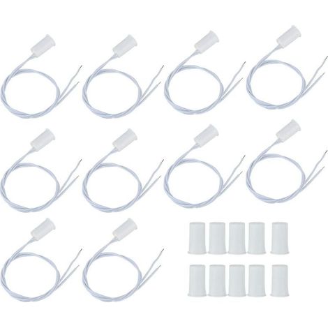Kabelgebundener Sicherheits-Tür- und Fensterkontakt-Alarm, 10 Stück magnetische Reed-Schalter-Alarm-Magnet-Türsensoren für Heimsicherheit und D-Systeme (1/5)