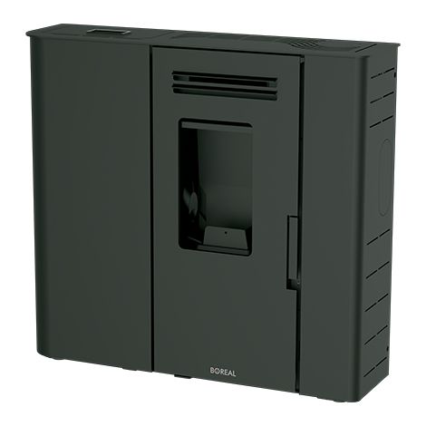 BRICOSOL ESTUFA DE PELLET EXTRAPLANA BOREAL 9 KW NEGRO (1/5)