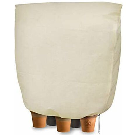Hiver Couverture Pour Plantes - Tissu Non Tissé 80g M2 - Protection Gel Et Vent - Cordon Réglable Inclus - Taille 240x200cm (1/4)