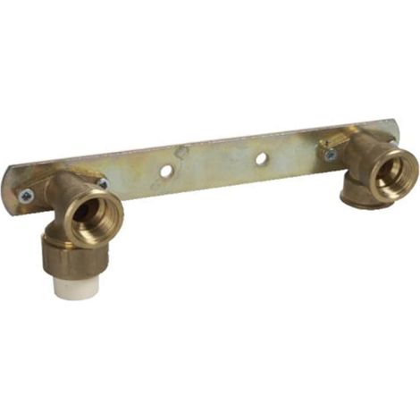IDMAR Messing-Armaturenhahn-Montageplatte mit 1/2" FW Kunststoff-Halbschraube für CPVC-Rohre
