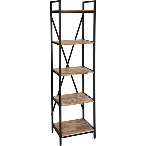 Libreria in acacia e metallo edena 45x180cm - Atmosphera créateur d'intérieur (1/4)