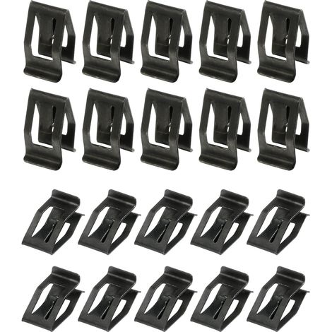 CCYKXA 40 x Auto Befestigungsclips Auto Clips Auto Befestigungsclips Metall Halteklammer Passend für Konsole Instrumente Türinnenverkleidungen