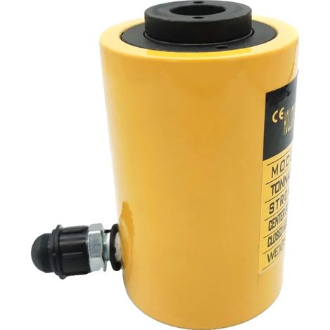Cric à Cylindre Hydraulique, Capacité 20T, Compatibilité Facile, JAUNE (1/2)