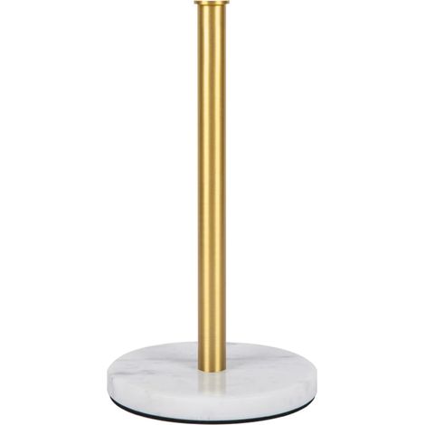 Support pour essuie-tout en papier avec base en marbre pondéré pour plan de travail de cuisine et salle de bain (doré) (1/5)