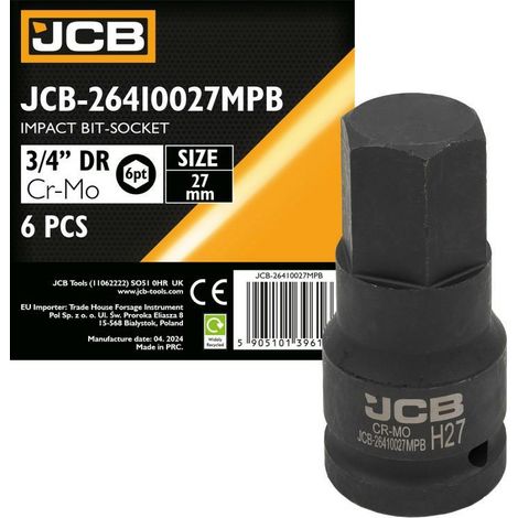 Adaptador de impacto 3/4" 27mm (hexagonal)