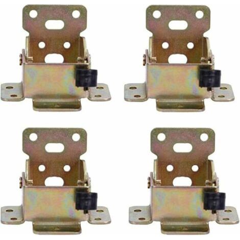 Pair Pieds de table pliables, charnières autobloquantes, support pliable, supports d'étagère pliables pour mécanismes de table, de lit et de meubles, pieds de table et de chaise extensibles (dorés)
