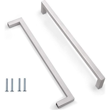 Edelstahlgriffe, 256 mm Lochabstand, Küchenschublade, Silber (1/5)