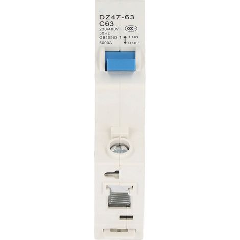 Leitungsschutzschalter (LS-Schalter) 1P Fehlerstrom-Trennschalter DIN-Schienenmontage 230 V 400 V 63 A DZ47‑63 C63 (1/5)