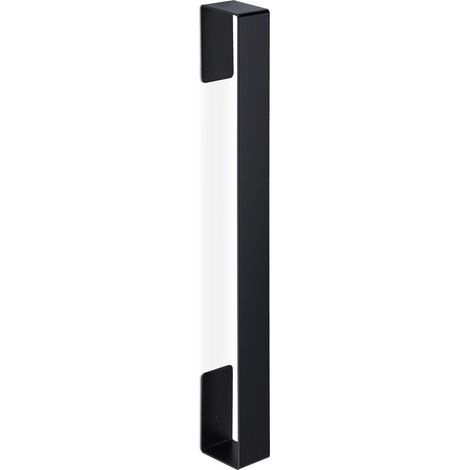 Toallero de pared sin taladro 45 x 4 x 6 cm de acero inoxidable negro 130009942 (1/4)