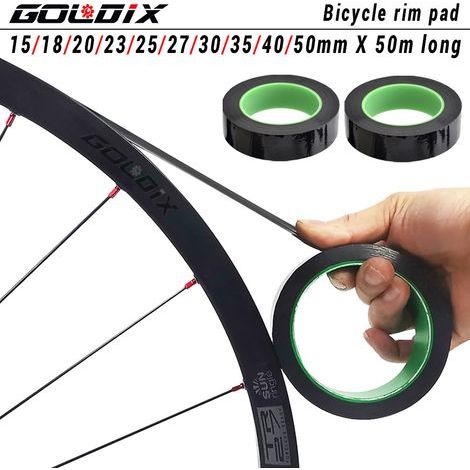 Anneau de ruban d'étanchéité tubeless pour vélo de montagne/de route 50 m, coussinet de pneu haute pression sous vide (27 mm) (1/4)