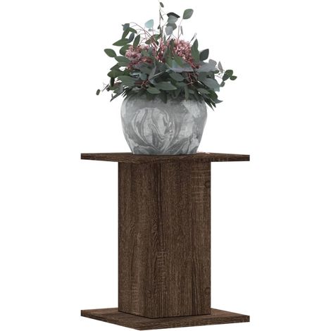 Plant Stands 2 pcs Brown Oak 30x30x40 cm Engineered Wood vidaXL
