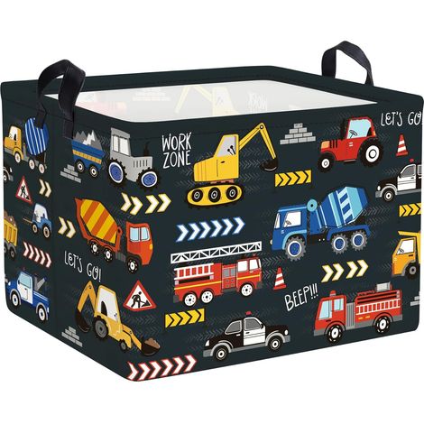 Panier à linge enfant Motif Camion Fire 36 L