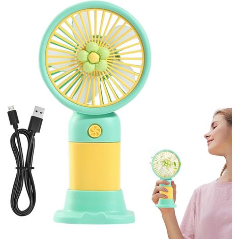 Ventilateur Portable Avec Base Rechargeable Par USB Silencieux (1/5)