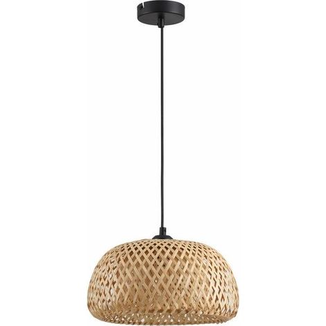 Lampada a sospensione rattan boho Ø29 Sorell E27 Reality (1/3)