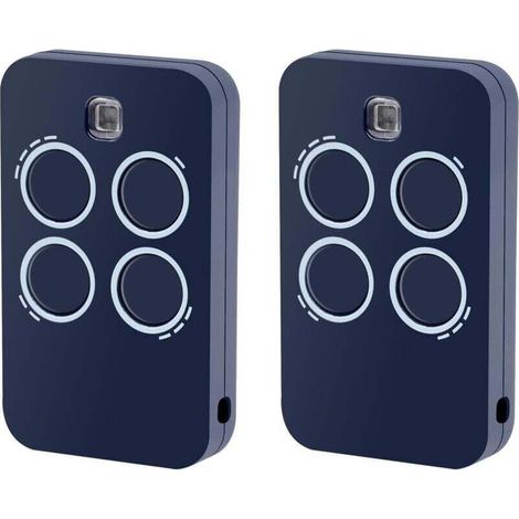 Confezione da 2 telecomandi di ricambio per apriporta da garage a 4 canali, compatibili con Genius Echo TX4 RC 433 MHz (1/4)