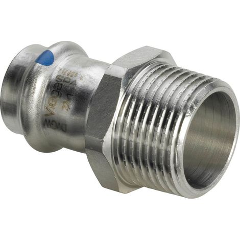 Viega Sanpress Inox LF-elemento di transizione, d 28mm, R 3/4 acciaio inossidabile modello 2311LF, 665821