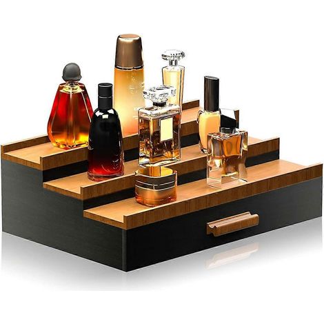 Aufbewahrungsbox aus Holz für Kosmetik, Parfümständer (siehe Foto) (1/5)