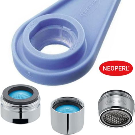 Schläfer 103020 Chiave Universale per Aeratore Rubinetto, adatta per filtro Rompigetto del Miscelatore Bagno Lavabo, Bidet, Doccia, Vasca e Lavello Cucina M22, M24, M28. Compatibile NEOPERL. (1/5)
