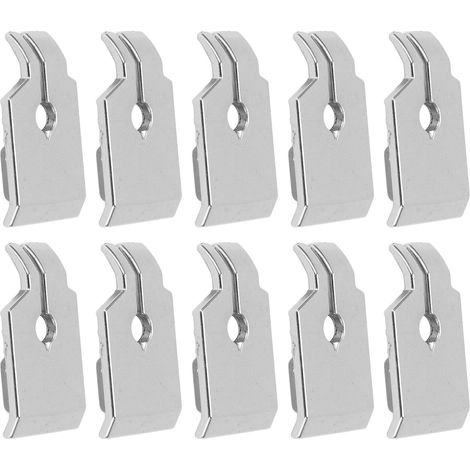 Lot de 10 pieds-de-biche en acier inoxydable de qualité supérieure, résistants à l'usure et légers, pour le jointage des bords à domicile (1/5)