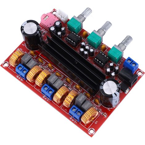 Carte d'amplificateur de puissance audio numérique 2.1 canaux TPA3116D2 2 x 50 W + 100 W 12 V 24 V (1/5)