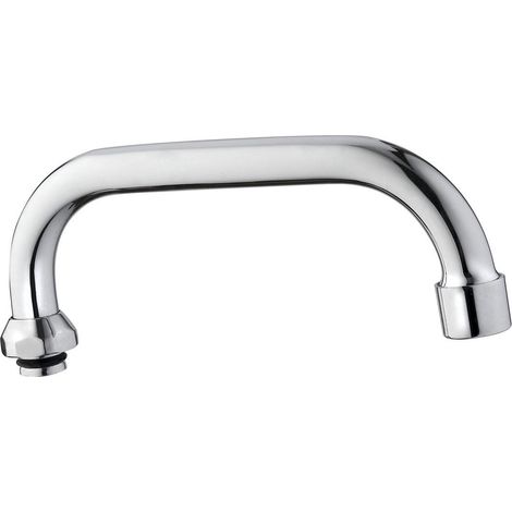 Bec de robinet, 176 mm, en forme de U, chromé (1/2)