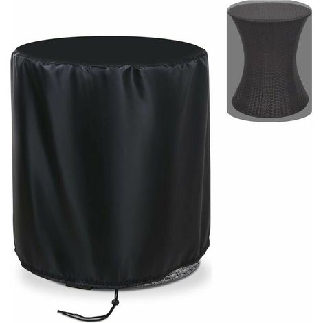 Un parasol impermeable adecuado para una mesa de jardín redonda pequeña, que mide Φ52x58 mm. (1/4)