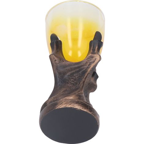 Verre à pied 3D en forme de griffe, orné d'une tête de mort, idéal pour les fêtes et les bars. (1/5)