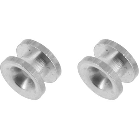 Cyclingcolors – Lot de 2 passe-fils aluminium pour débroussailleuse à 3 fils – Diamètre 4 mm et 16 mm – Hauteur 9 mm – Entretien jardin