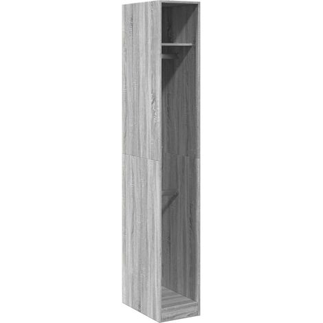 Maison Exclusive - Armadio Grigio Sonoma 30x50x200 cm in Legno Multistrato