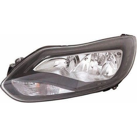 Phare avant gauche noir H1/H7 Ford Focus 3 phase 1 2011-2014