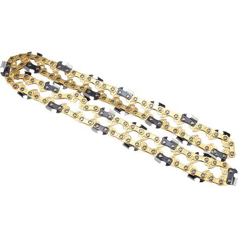 Chaîne de tronçonneuse dorée 18 pouces Lame de tronçonneuse Pièces de tronçonneuse Accessoire pour outil de menuiserie (1/4)