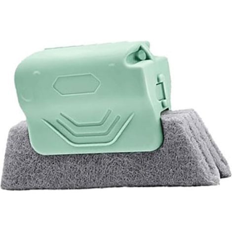 Un nouveau kit d'outils (vert) pour nettoyer les interstices des fenêtres, les portes coulissantes, les seuils de porte et les joints de carrelage. (1/5)