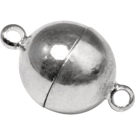 RAYHER - CHISURA MAGNETICA EXTRA FORTE ROTONDA Ø14MM - COLORE ARGENTO (1/2)