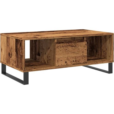 Maison Exclusive - Table basse vieux bois 90x50x36,5 cm bois d'ingénierie