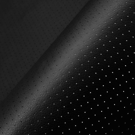 Beyamis Patch de réparation auto-adhésif en similicuir perforé respirant (noir, 7,8 x 11,8 pouces) pour canapé ou siège auto. (1/5)