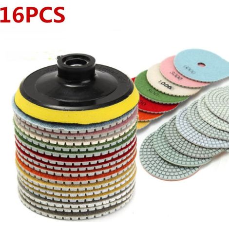 Cuchillas de diamante para moler agua dulce de 4 pulgadas (100 mm), paquete de 16 unidades. (1/3)