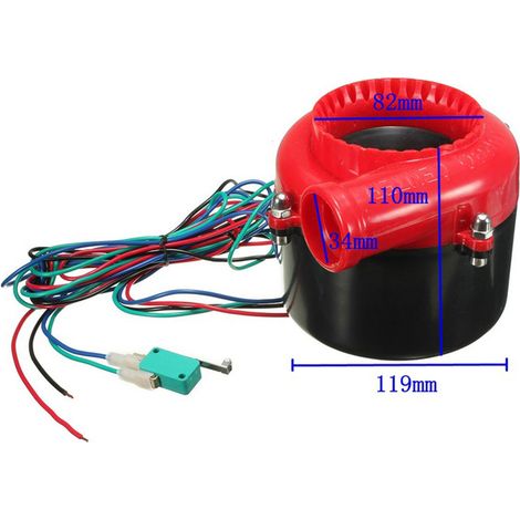 Valve de décharge électronique universelle pour voiture, fausse décharge Turbo, son analogique, soulagement BOV rouge (1/5)
