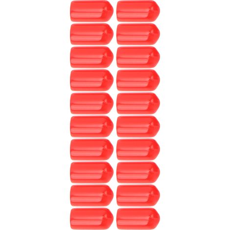 Évent de purge d'étrier de frein 6mm, 20 pièces, capuchon anti-poussière PVC rouge, haute durabilité pour systèmes de freinage de la plupart des véhicules (1/5)