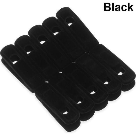 10 Pièces Cintres en Velours pour Placard, Lot de 10 Cintres Anti-Glisse, 25.4 cm (1/5)