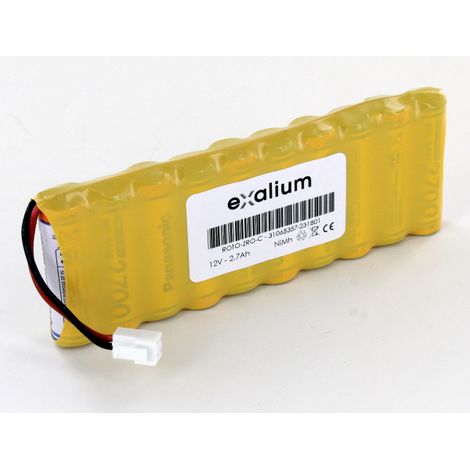 Exalium Premium – Batterie 12V 2.7Ah NiMH pour volets roulants solaires – Autonomie optimale – Compatible ROTO funk zro sf et autres modèles