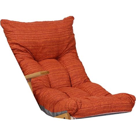 Cuscino imbottito per poltrona relax sdraio o dondolo - Tinta unita Arancio