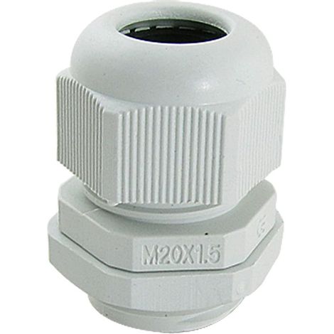 Presse-étoupes étanches M20 x 1,5 Plastique Blanc 10 Pcs (1/3)