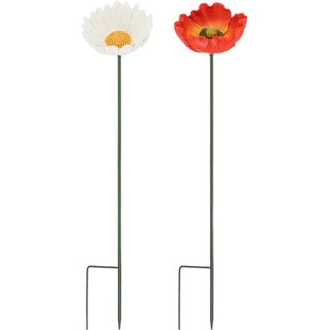Fiore Decorativo da Giardino su Asta Colore Assortito