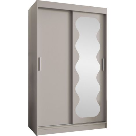 Armario Hartford 578, Cachemira, 200x120x62cm, Puertas de armario: Correderas, Número de estantes: 5