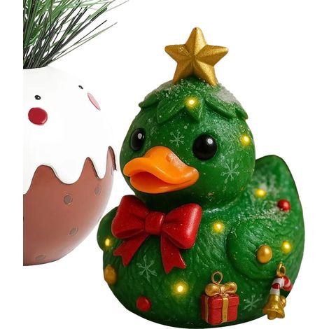 Statuette Décor de Noël pour Table avec Animaux Mignons Petits canards de Noël Animal Décoration Maison Pour Bureau Table De Chevet Comptoir Cheminée Lieu De Travail Chambre Enfant (1/5)