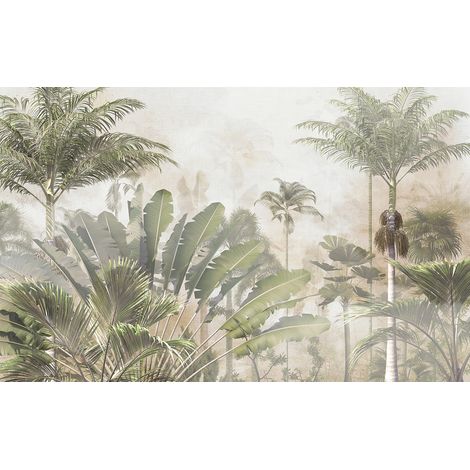 Papier peint panoramique - Forêt Tropicale - 130 cm x 81 cm (1/2)