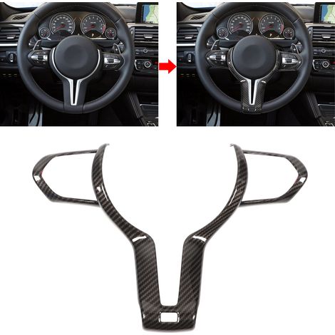 Volant en Fibre de Carbone ABS pour BMW M2 M3 M4 M5 X5M - Compatible Châssis F (1/5)